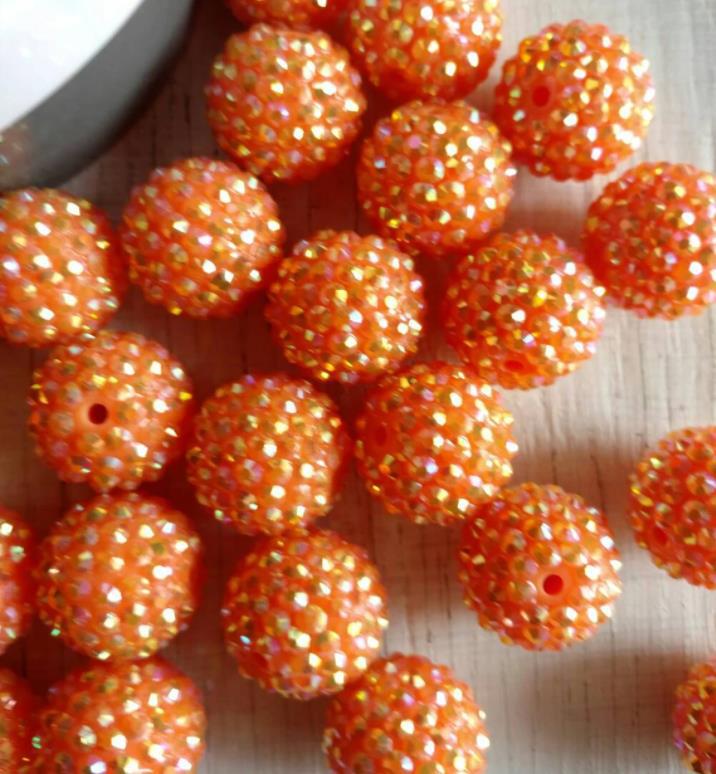 Wholesale 10pcs Random Resin Drill Balls Bubblegum Beads